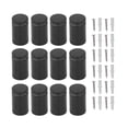thumbnail image 1 of 12 piezas Tornillos de separación Sincero Soporte de pared de Acero inoxidable Negro, 1 of 9