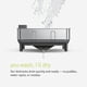 thumbnail image 4 of Estante para secar platos Simplehuman, compacto, con caño giratorio para cocina, 4 of 7