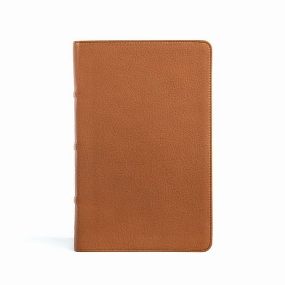 CSB Single-Column Personal Size Bible, Saddle Genuine Leather, (Hardcover)