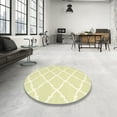 thumbnail image 4 of Ahgly Company Machine Washable Indoor Round Contemporary Khaki Gold Area Rugs, 6' Round, 4 of 7