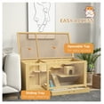 thumbnail image 5 of Wooden Hamster Cage, Large Gerbil Habitat, Multi-Level Small Animal Cage w/Tray, 5 of 8