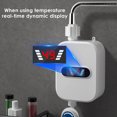 Hinzonek 3500W 110V Electric Tankless Instant Water Heater with Shower Head Set for Kitchen Bathroom