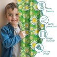 thumbnail image 3 of Blackout Kids Curtains,Green Daisy Flower Floral Pattern Childrens Insulated Curtains Set Of 2,Bedroom Essentials,Toddler Room Decor 42"x63", 3 of 5