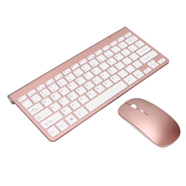 Wireless Keyboard, Coated Keycaps Ergonomic Design, USB Receiver, 2.4G Wireless for Desktop Computers, Mobile Devices, Tablet Computers