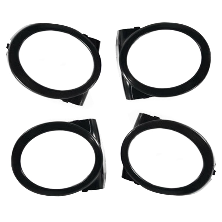 Farfi 1 Pair Fog Light Cover Fine Fit Scratch Resistant ABS Fog