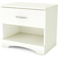 thumbnail image 2 of South Shore Step One 1-Drawer Nightstand - End Table with Storage White, 2 of 9
