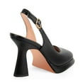 thumbnail image 3 of Ferwind Women's Slingback Sandal Pump Platform High Heels Square Toe Adult Black  8, 3 of 7