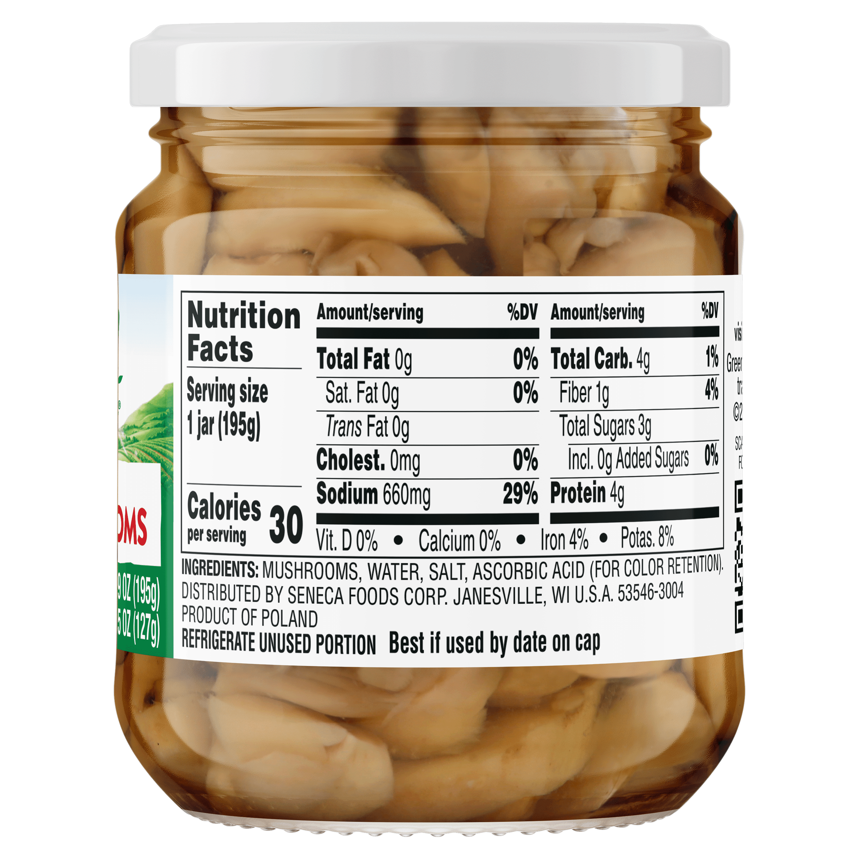 (12 pack) Green Giant Sliced Mushrooms 4.5oz Jar