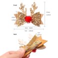 thumbnail image 2 of Vorkoi 2PCS Christmas Hair Clips Xmas Bow Hair Accessories Cute Reindeer Antlers Ears Glitter Sequins Hair Barrettes Holiday Headdress Hairpin for Girls Women Kids Party Cosplay Gift, 2 of 6