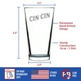 thumbnail image 4 of Bevvee Pint Glass 16 oz Cheers Italian Cin Cin Gifts For Beer Enthusiasts Beer Glasses, 4 of 4