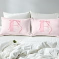 thumbnail image 4 of Erosebridal Cartoon Initial F Sheet Set Full, Kawaii Ribbon Bedding Sets Full Size, Teens Princess Decor, 4 of 7