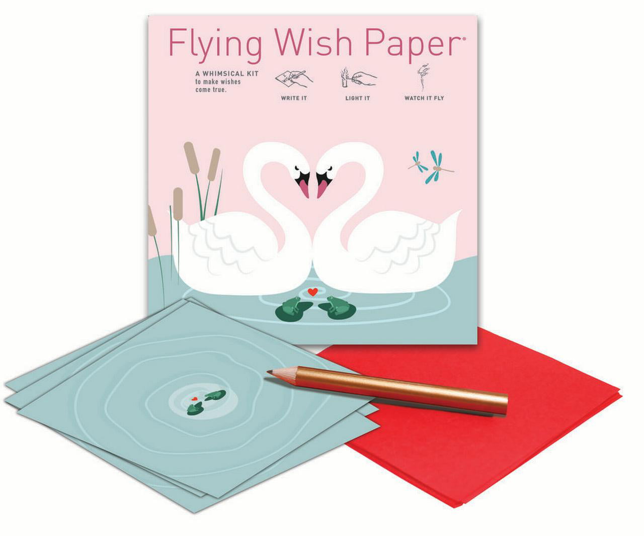 Flying Wish Paper 5 x 5 Mini Wishing Kit Licensed Original Artwork Love Letters 