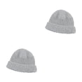 thumbnail image 4 of Gorros de punto Minnieouse gorros cálidos gris claro 2Conjunto, 4 of 6