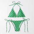 thumbnail image 4 of BONIXOOM Tankini Swimsuits For Women Wire-Free No Closure Printed Two-Piece Sets Shorts Summer Swimwears on Clearance Green Size 8, 4 of 4