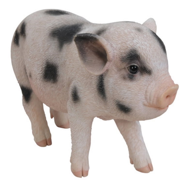 Hi-Line Gift 10 Inch Standing Baby Pig Garden Statue photo 3