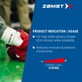 thumbnail image 4 of Tobillera Zamst A2-DX blanca para deportes, derecha, mediana, 4 of 8