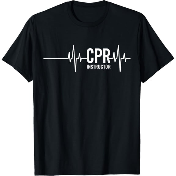 CPR AED Instructor Heartbeat T-ShirtCertified CPR Instructor Shirt