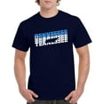 thumbnail image 2 of UGP Campus Apparel Tennessee Retro Repeat - Sports Team City Pride Tailgating T Shirt - Medium - Navy, 2 of 6