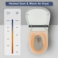 thumbnail image 5 of Alvantor Tankless Smart Toilet w/ Built-in Bidet, Wider Bidet with Heated Seat, Auto Open & Close, Warm Water and Dry, Foot Sensor, Display, Remote Control, White, 5 of 11