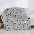 thumbnail image 3 of Naloa Christmas Gnome 1 Flannel Fleece Throw Blanket for Bed Couch, Thick Blanket - All Seasons Suitable for Women, Men and Kids-50"x40", 3 of 6