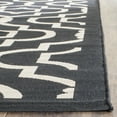thumbnail image 5 of Safavieh Courtyard Lavern Geometric Indoor/Outdoor Area Rug, Black/Beige, 7'10" x 7'10" Square, 5 of 13