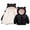 Black, variant on Infant Baby Girls Boys Hooded Snowwear with Bear Ears Toddler Down Jacket Outerwear Lining Coat Light Puffer Padded Outwear Kids Winter Warm Jacket
