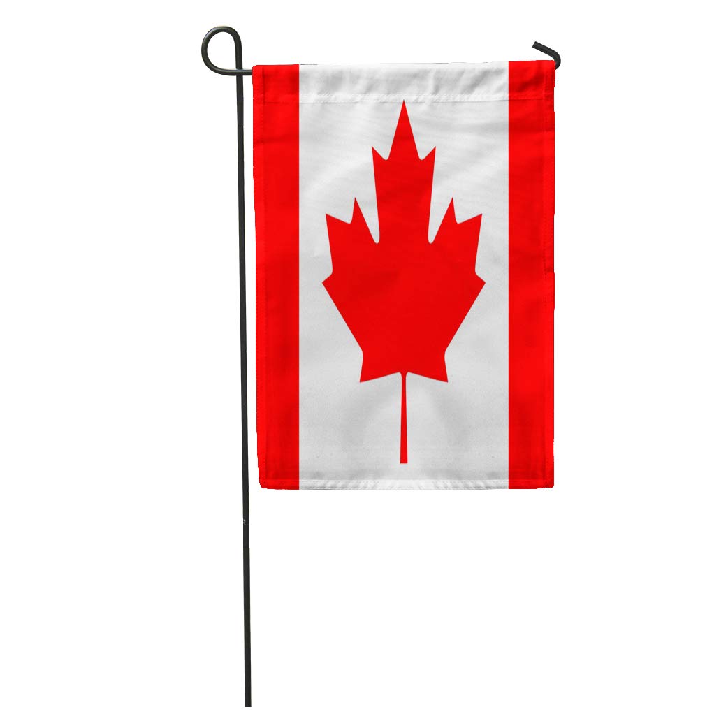 NUDECOR Red Canadian Flag of Canada Flat Leaf Maple Accurate America