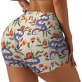 thumbnail image 1 of Balery Snake Pantalones cortos de entrenamiento estampados para mujer, sin costuras, ajustados, para gimnasio, yoga, correr, deportes, ejercicio activo, fitness.-Small, 1 of 8