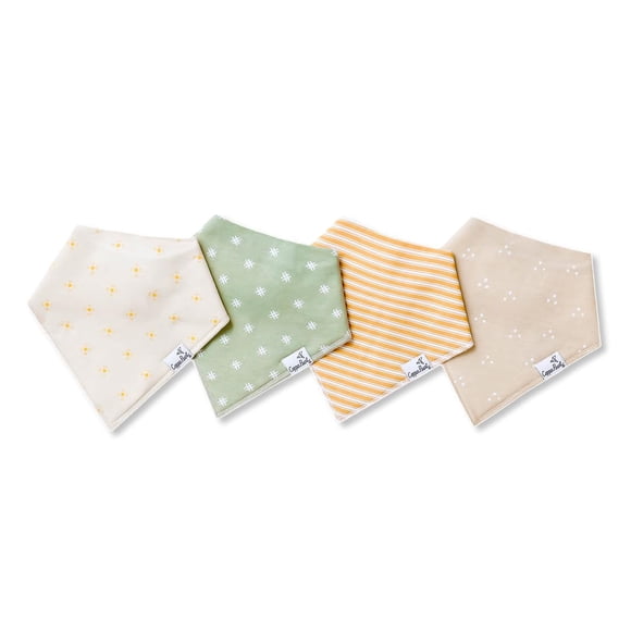 Baberos de algodón para bebés, ajustables, absorbentes, de Copper Pearl, paquete de 4