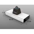 thumbnail image 2 of Pack de 2 Repisa Flotante Elegante Gruesa Alto Brillo 40 X 17 X 6 cm Color Gris, 2 of 3