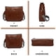 thumbnail image 5 of AUYOCO Bolso bandolera de piel vegana para mujer, bolso cruzado con correa para guitarra, bolsillos con cremallera, bolso de hombro, 5 of 5