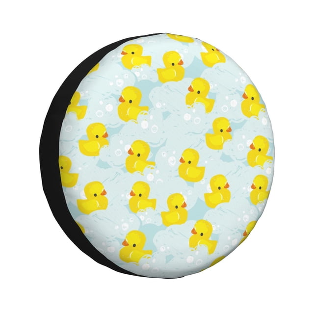 Balery cute rubber duck Cubiertas para Neumáticos - Protector Resistente para Neumáticos de Camioneta, SUV, Remolque, Camper y RV-15 inch