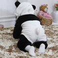 thumbnail image 3 of Disfraz de panda para niños pequeños de Reed, lindo disfraz de animal de una pieza con capucha para niños, 3 of 4