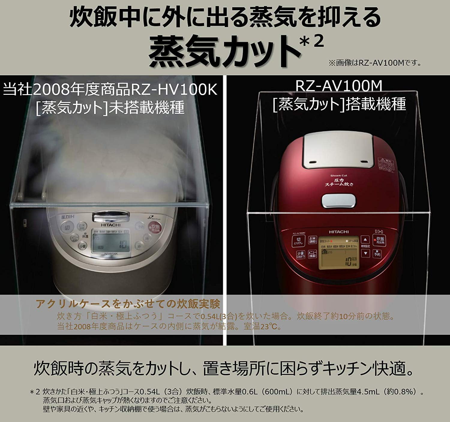 Hitachi] Hitachi Pressure steam cooked plump rice set 5.5 IH rice cooker  RZ-AV100M _ rice cooker – KYOTO NISHIKINO