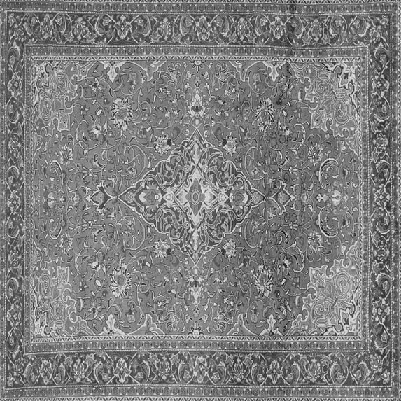 Ahgly Company Indoor Square Persian Gray Traditional Area Rugs, 8' Square