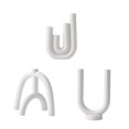 thumbnail image 1 of 3Pieces White Candlesticks Modern Wedding Party Table Centerpiece Decoration Baoblaze none, 1 of 8