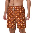thumbnail image 2 of Uemuo 60s and 70s Aesthetic Pattern Mens Swim Trunks Quick Dry Board Shorts with Mesh Lining, Stretch Beach Shorts Quick Dry No-Chafing Board Shorts-XX-Large, 2 of 9