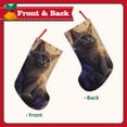 thumbnail image 2 of Lsque Purple Flower Lazy Cat Pattern 18 Inch Christmas Stockings, Festive Holiday Stocking for Christmas Decorations Holiday Decor, 2 of 8