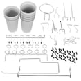 thumbnail image 1 of ETHZZLE 1Set Silver Pegboard Hooks Various Shapes Practical Tool Holders for Workshop and Kitchen, 1 of 8