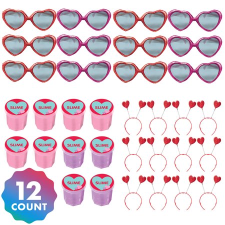 Party City Valentine S Slime And Accessory Kit For 12 Guests