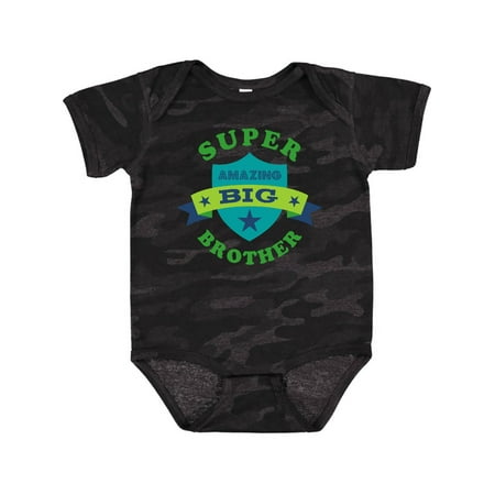 

Inktastic Super Amazing Big Brother Gift Baby Boy Bodysuit