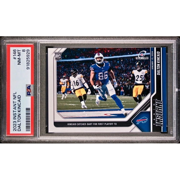 Dalton Kincaid 2023 Panini NFL Wildcard Football #146 Card 1 of 155 Bills PSA 8
