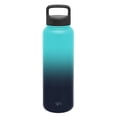 thumbnail image 2 of Simple Modern 40 Oz. Summit Water Bottle - Stainless Steel Liter Flask with 2 Lids - Wide Mouth Tumbler Double Wall Vacuum Insulated Blue Leakproof Ombre: Bermuda Deep, 2 of 7