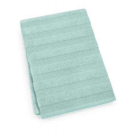 Mainstream International Inc. Velour Stripe Cotton 30  x 54  Bath Towel Mineral