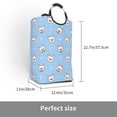 thumbnail image 3 of KLL French Bulldog Head Laundry Hamper,Large Canvas Fabric Lightweight Storage Basket Toy Organizer Dirty Clothes Collapsible Waterproof, 3 of 6