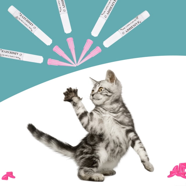 Tapa De Uña De Gato, Buen Accesorio De Aseo, Dos Opciones De Color, Cubierta De Uña De Gato No Tóxica, Mascotas Para Gatos