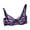Purple, variant on Bandeau Bra for Women Girls Women V-neck Adjustment Straps Underwire Floral Lace Bra Short Size Wireless Cami Bra, Style 923, Purple 34B