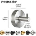 thumbnail image 3 of Suction Hooks, Stainless Steel Vacuum Suction Cup Hooks for Shower, 2025 New No Drill Suction Cup Hooks for Wreaths on Glass, Garland Hanger for Door Frame Wreaths Bathroom Window Mirrors, 3 of 9