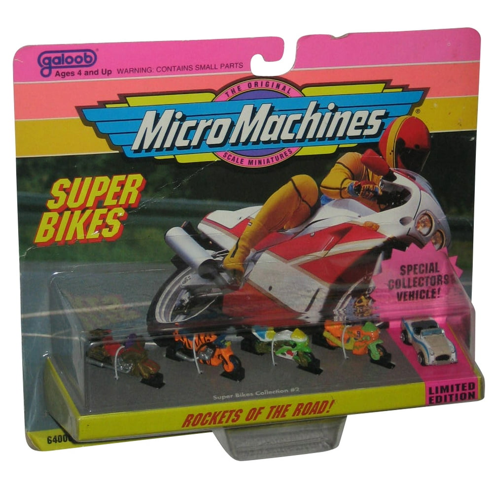 Micro Machines Super Bikes Collection 2 (1992) Galoob Toy Set
