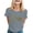 Gray, variant on Summer Tops Women Blouses: Trendy Bride Lettering Casual Top with Heart Accent & Soft Short Sleeve Cotton